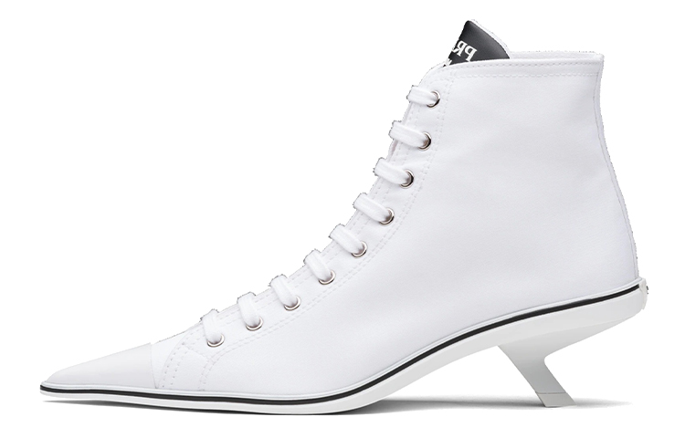 Buy (Women) Prada Synthesis 'White Avant-Garde Pointed Toe Boots' 1T575M_GUD_F0009_F_045