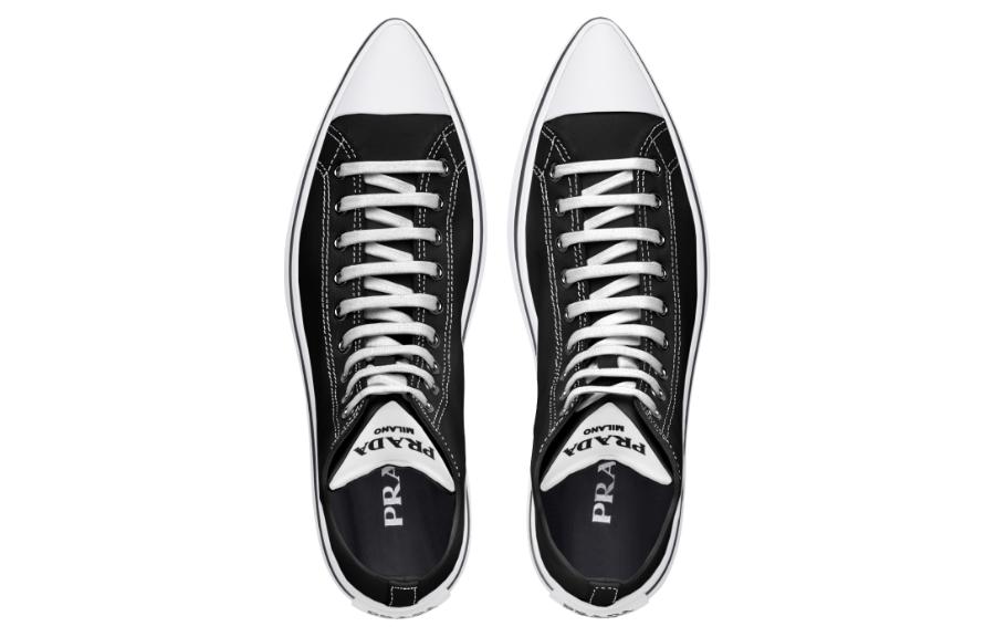 Purchase PRADA普拉達 Synthesis 透氣輕便 高幫運動 時尚板鞋 女款 黑色