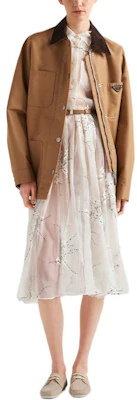 (W) Prada 棕褐色單排扣休閒寬鬆長袖外套 292103-11HJ-F0040-S-WMO Lookbook (W) Prada 棕褐色單排扣休閒寬鬆長袖外套 292103-11HJ-F0040-S-WMO