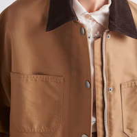Sizing (W) Prada 棕褐色單排扣休閒寬鬆長袖外套 292103-11HJ-F0040-S-WMO