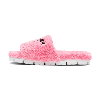 (W) Prada Terry Cloth Slides Petal Pink