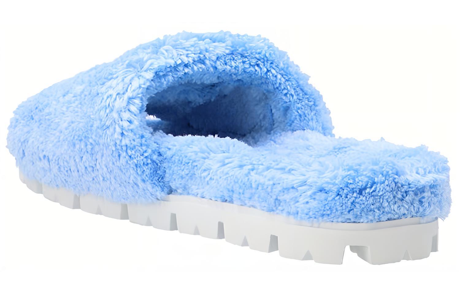 (W) Prada Toweling Logo Slippers 'Light Blue' 圖 3