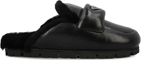 Order (W) Selipar Prada Triangle 'Fashion Comfort Mule' 'Hitam' 1S084N_A3B_F0002