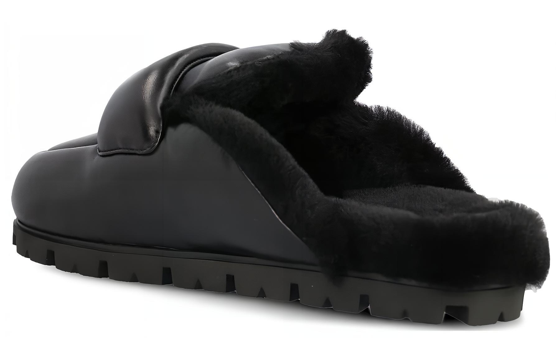 Shop (W) Prada Triangle Sabot Comfort Moda ''Black'' 1S084N_A3B_F0002