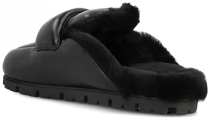 (W) Prada Triangle 'Fashion Comfort Mule' Slide Hitam 1S084N_A3B_F0002 Shop (W) Prada Triangle 'Fashion Comfort Mule' Slide Hitam 1S084N_A3B_F0002