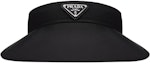 Buy (Women) PRADA Triangle Logo Sun Hat - Black 1HV009_2DMI_F0002