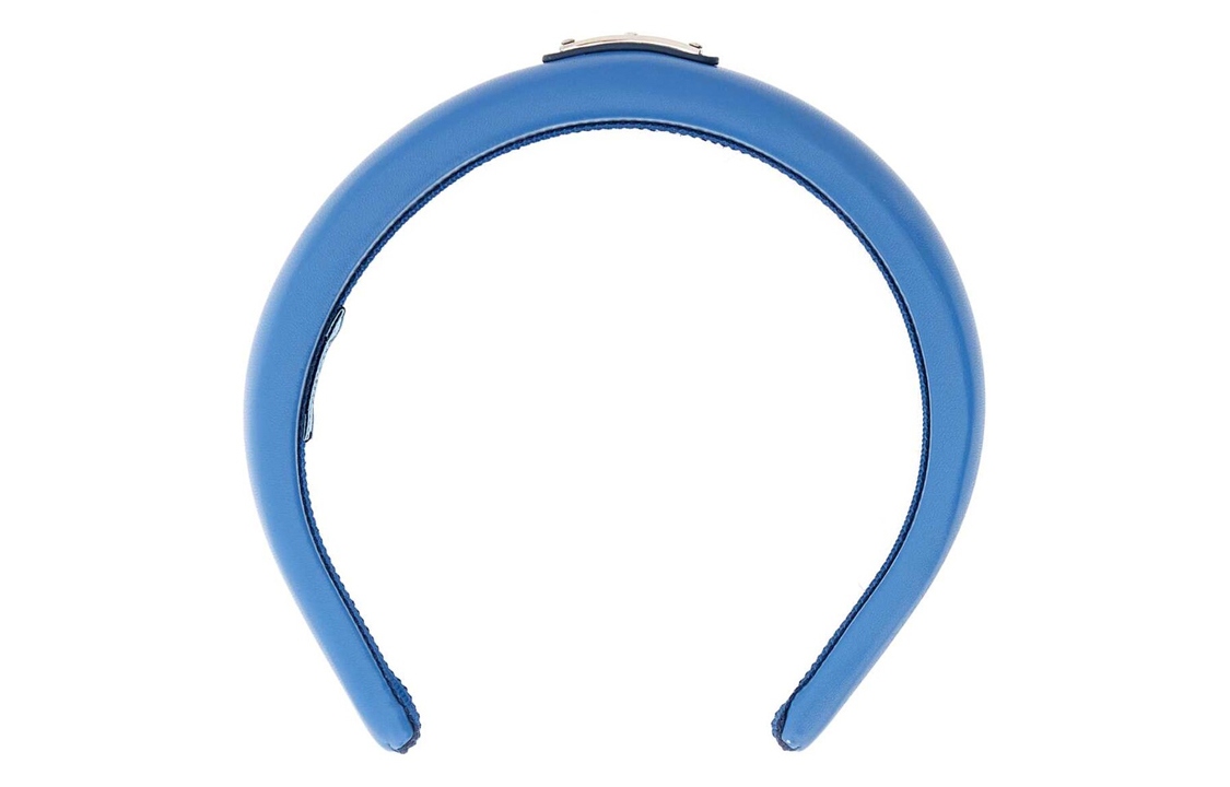Lookbook (Women) PRADA Triangle Logo Headband  Blue 1IH019-2DYI-F0V98