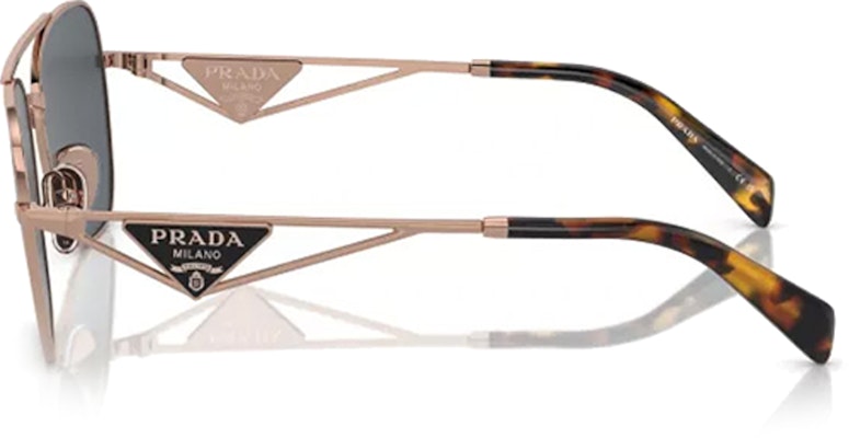 (W) Gafas de Sol Aviador Metálicas PRADA Logo Triángulo Mujer Oro Rosa. 0PRA50S-SVF09T Shop (W) Gafas de Sol Aviador Metálicas PRADA Logo Triángulo Mujer Oro Rosa. 0PRA50S-SVF09T