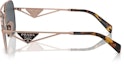 Shop (W) Gafas de Sol Aviador Metálicas PRADA Logo Triángulo Mujer Oro Rosa. 0PRA50S-SVF09T