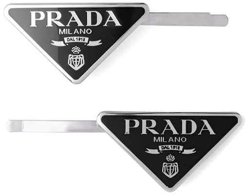 (Women) PRADA Triangle Logo Metal Hair Clip for Women 1IF051_2BA6_F0002 Buy (Women) PRADA Triangle Logo Metal Hair Clip for Women 1IF051_2BA6_F0002