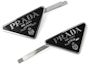 Lookbook (Women) PRADA Triangle Logo Metal Hair Clip for Women 1IF051_2BA6_F0002
