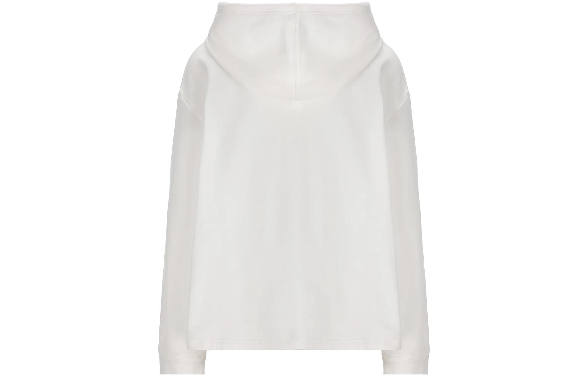 Lookbook (W) 普拉达三角标志白色女士连帽卫衣 134672113BF0009S231