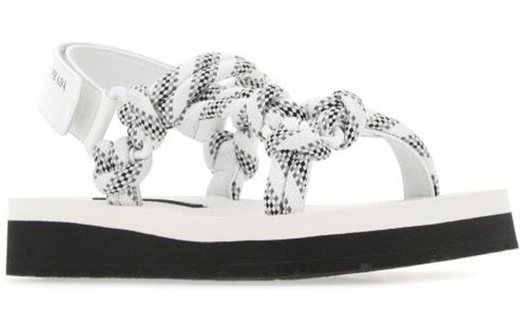 (W) Prada Velcro 'Simple Casual Open-Toe Sandal White' 圖 3