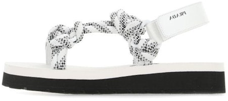 (Women) Prada Knot Straps Flat Sandals 'White' 1X600M_3L74_F0009_F_040 (Women) Prada Knot Straps Flat Sandals 'White' 1X600M_3L74_F0009_F_040