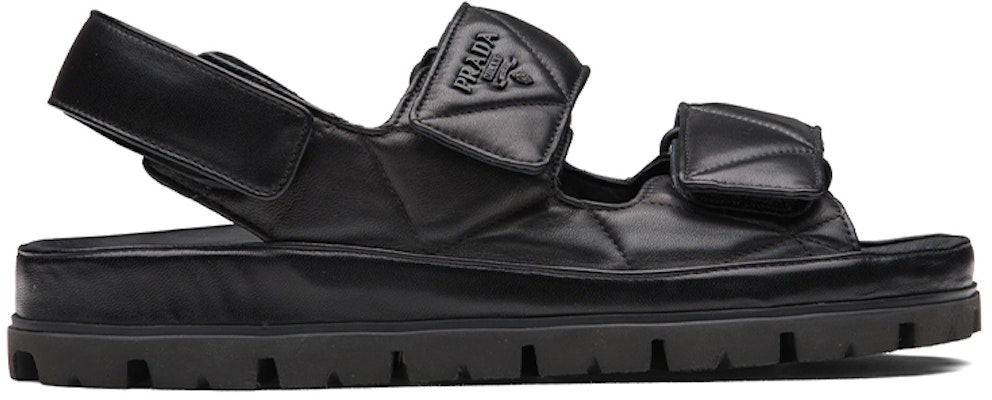 (Women) Prada Padded Nappa Leather Sandals 'Black' 1X721M_038_F0002_F_020 Order (Women) Prada Padded Nappa Leather Sandals 'Black' 1X721M_038_F0002_F_020