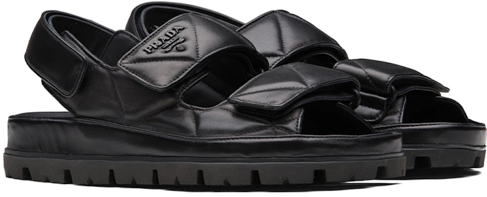 (Women) Prada Padded Nappa Leather Sandals 'Black' 1X721M_038_F0002_F_020 Lookbook (Women) Prada Padded Nappa Leather Sandals 'Black' 1X721M_038_F0002_F_020