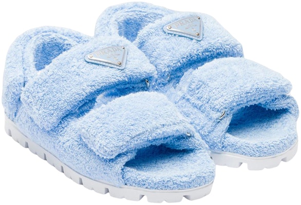 (W) Sandalias Planas de Velcro Prada 'Toalla Azul' 1X737M_H39_F0076_F_D020 Order (W) Sandalias Planas de Velcro Prada 'Toalla Azul' 1X737M_H39_F0076_F_D020