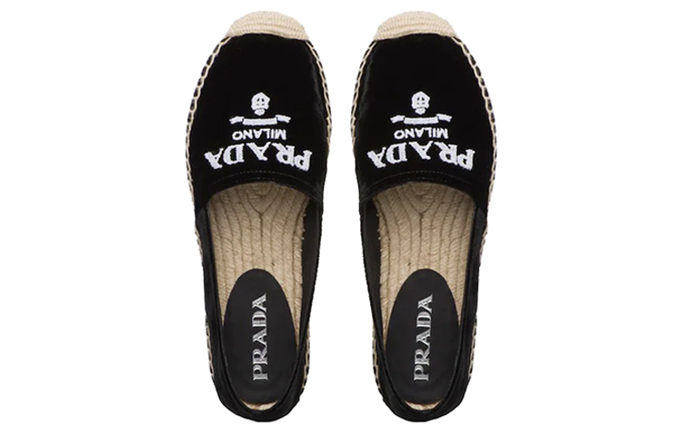 (W) Prada Velvet 'Black Casual Espadrille' 圖 3
