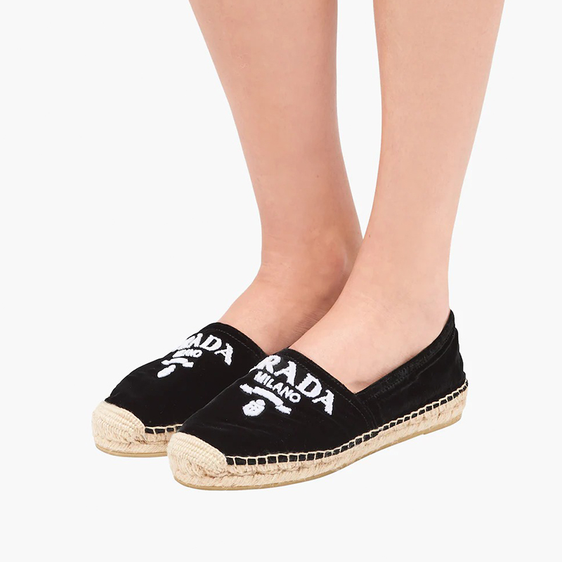 (W) Prada Velvet 'Black Casual Espadrille' 圖 5