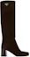 Lookbook (W) Bottes Hautes Prada en Velours à Bout Rond ''Marron Vert'' 1W233N_008_F0003_F_065