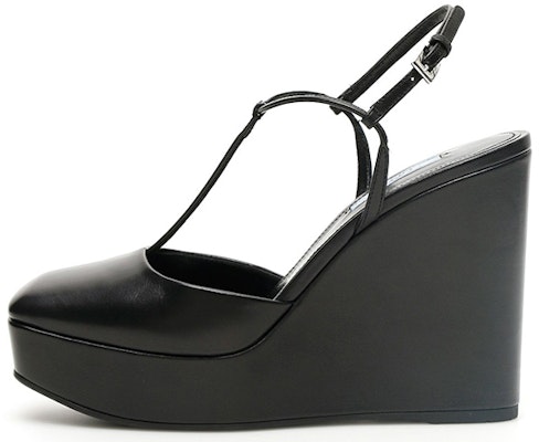 (W) 普拉达黑色坡跟凉鞋 1IZ037_069_F0002_F_115 Buy (W) 普拉达黑色坡跟凉鞋 1IZ037_069_F0002_F_115