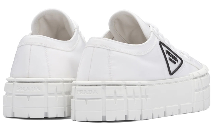 Purchase (W) 프라다 리나일론 개버딘 더블 휠 스니커즈 '화이트' 1E260M_3LFX_F0009_F_050