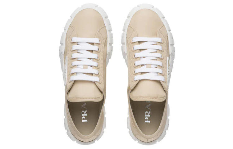 (W) Prada Wheel Nylon Gabardine Low-Top 'Desert Beige' 圖 3