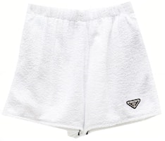 (Women) PRADA White Casual Shorts with Logo Design. P292E-1ZR3-F0009 (Women) PRADA White Casual Shorts with Logo Design. P292E-1ZR3-F0009