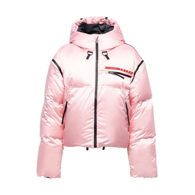 (Women) PRADA Winter Pink Hooded Puffer Jacket Short款 291985-1ZT6-F0028-S-212