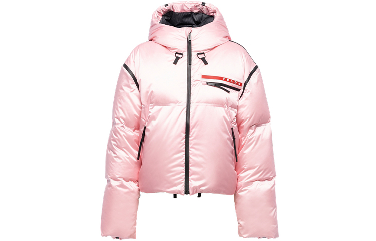 Order (Women) PRADA Winter Pink Hooded Puffer Jacket Short款 291985-1ZT6-F0028-S-212