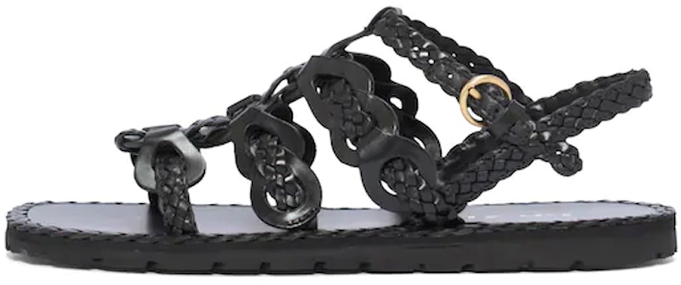 (Women) Prada Braided Leather Sandals 'Black' 1X186M_027_F0002_F_A015 Buy (Women) Prada Braided Leather Sandals 'Black' 1X186M_027_F0002_F_A015
