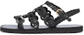 (W) Sandal Kulit Anyaman Prada 'Hitam' 1X186M_027_F0002_F_A015