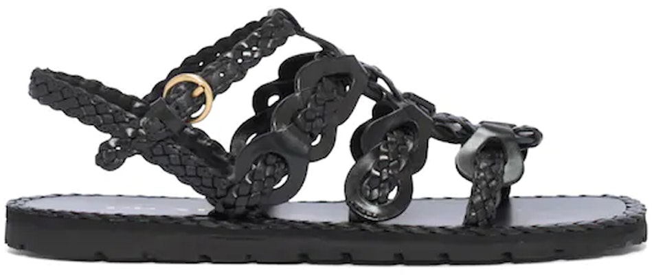 (Women) Prada Braided Leather Sandals 'Black' 1X186M_027_F0002_F_A015 Order (Women) Prada Braided Leather Sandals 'Black' 1X186M_027_F0002_F_A015