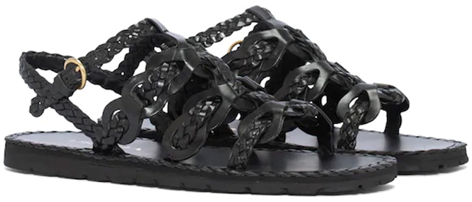 (Women) Prada Braided Leather Sandals 'Black' 1X186M_027_F0002_F_A015 Lookbook (Women) Prada Braided Leather Sandals 'Black' 1X186M_027_F0002_F_A015