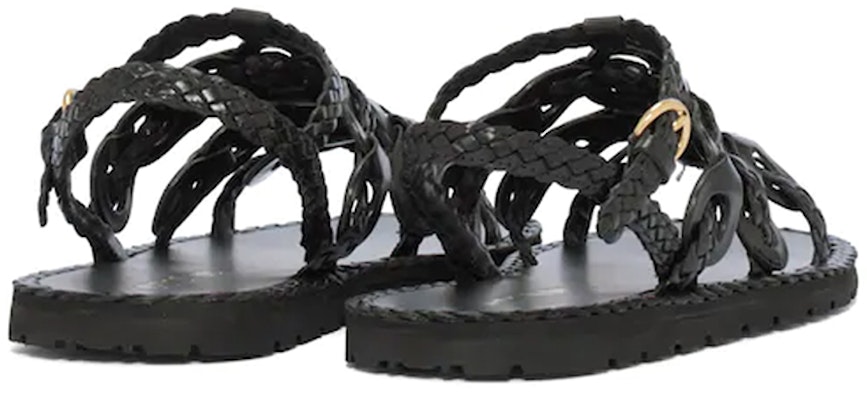 (Women) Prada Braided Leather Sandals 'Black' 1X186M_027_F0002_F_A015 Shop (Women) Prada Braided Leather Sandals 'Black' 1X186M_027_F0002_F_A015