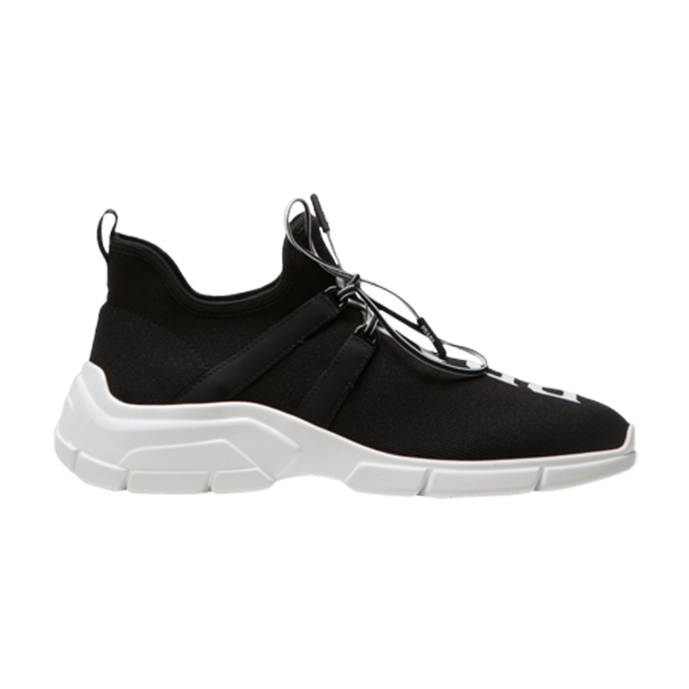 (W) Prada XY Knit Sneaker 'Black White'