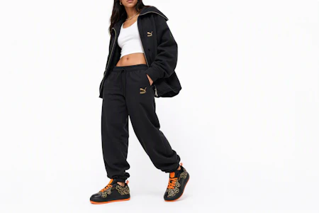 Order (女性)Pronounce x 酷瑪 Suede Mayu '黑橙色' 381262-01