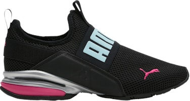 (Women) Puma Axelion Slip-On 'Black Bright Rose' 377543-01 (Women) Puma Axelion Slip-On 'Black Bright Rose' 377543-01
