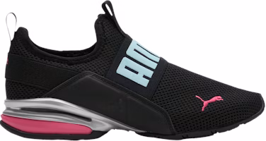 (Women) Puma Axelion Slip-On 'Black Bright Rose' 377543-01 (Women) Puma Axelion Slip-On 'Black Bright Rose' 377543-01