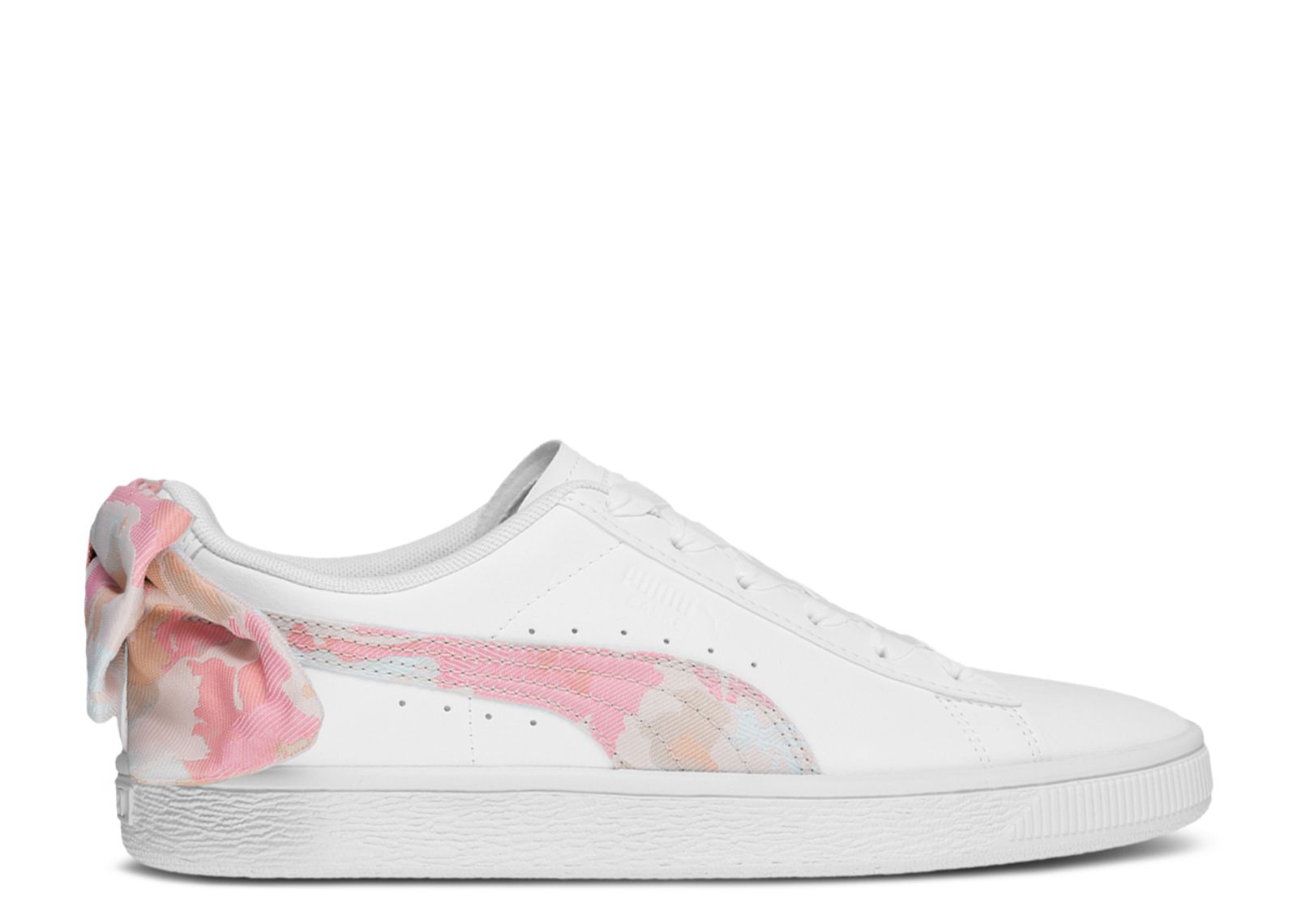 (Women) Puma Basket 'Bow Wonderland - White Nasturtium' 369239-02
