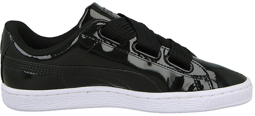 (Women) Puma Basket Heart Patent 'Black' 363073-01 Order (Women) Puma Basket Heart Patent 'Black' 363073-01