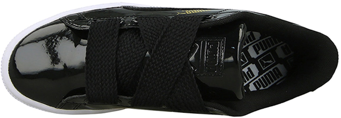 (Women) Puma Basket Heart Patent 'Black' 363073-01 Shop (Women) Puma Basket Heart Patent 'Black' 363073-01