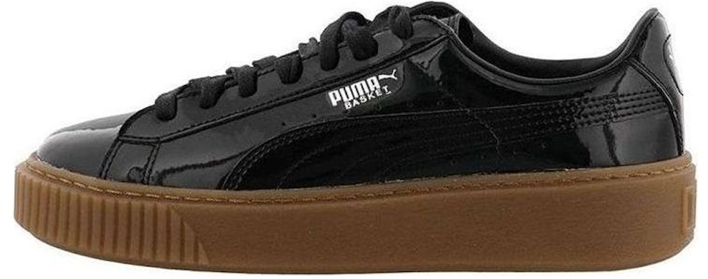 (Women) Puma Basket Platform 'Black Patent' 363314-08 Buy (Women) Puma Basket Platform 'Black Patent' 363314-08