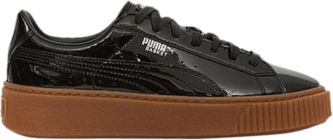 (Women) Puma Basket Platform 'Black Patent' 363314-08 (Women) Puma Basket Platform 'Black Patent' 363314-08