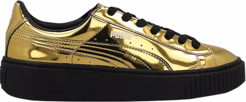 (Women) Puma Basket Platform 'Metallic Gold' 362339-04 (Women) Puma Basket Platform 'Metallic Gold' 362339-04