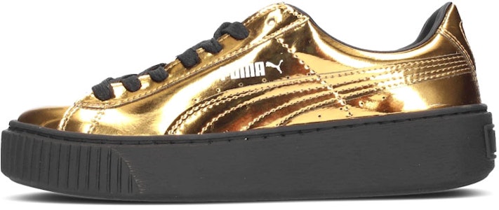 (W) 푸마 바스켓 플랫폼 '메탈릭 골드' 362339-04 Buy (W) 푸마 바스켓 플랫폼 '메탈릭 골드' 362339-04