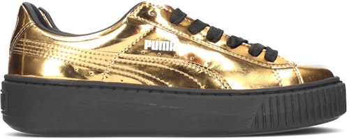 (女士)Puma Basket 平台鞋 '金屬金' 362339-04 Order (女士)Puma Basket 平台鞋 '金屬金' 362339-04