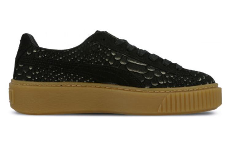 Order (W) Puma Basket Platform Exotic Skin ''Noir'' 363377-01