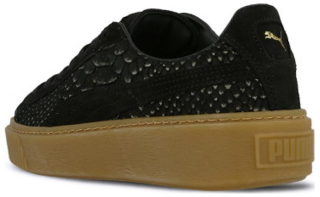 (W) Puma Basket Platform Piel Exótica 'Negro' 363377-01 Shop (W) Puma Basket Platform Piel Exótica 'Negro' 363377-01
