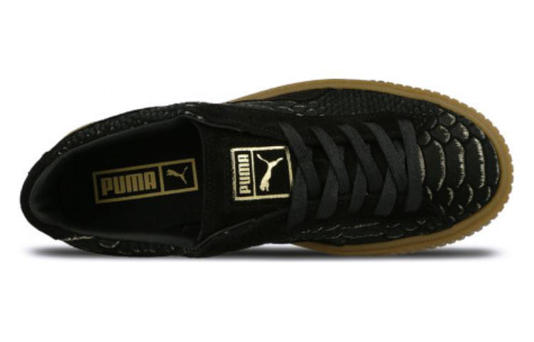 Purchase (W) Puma Basket Platform Exotic Skin ''Noir'' 363377-01